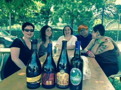 Da sinistra: Barbara Boero, Luana Meola, Francesca Morbidelli, Flavio "Pernilla" Boero e Manila Benedetto