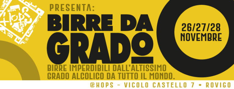 Prossimi eventi: Birre da Grado, masterclass sulle IGA e cena con abbinamenti di UDB