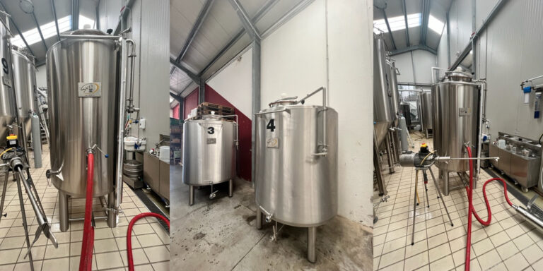 Il birrificio Lucky Brews vende fermentatori e tino miscelatore