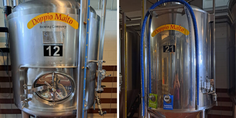 Il birrificio Doppio Malto vende diversi fermentatori da 10 e 20 hl