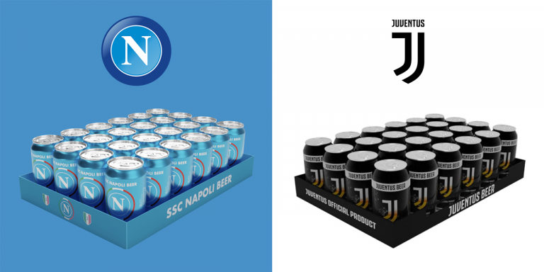 Lo strano caso del “gemellaggio” tra le birre ufficiali di Napoli e Juventus (e cosa c’entra Bobo Vieri)