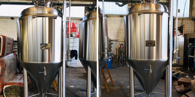 Vendesi 2 fermentatori troncoconici isobarici da 12 hl